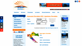 What Hrvatska.sk website looked like in 2023 (1 year ago)