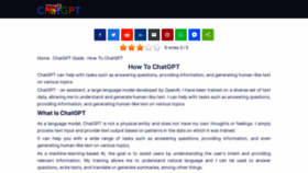 What Howtochatgpt.io website looked like in 2023 (1 year ago)