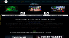 What Huntergames.online website looked like in 2023 (1 year ago)