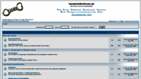 What Handschellenforum.de website looked like in 2023 (1 year ago)