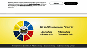 What Huf-atemschutz.de website looked like in 2023 (This year)