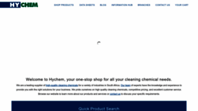 What Hychem.co.za website looked like in 2023 (This year)