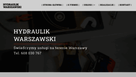 What Hydraulik-warszawski.pl website looked like in 2023 (This year)