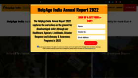 What Helpageindia.org website looked like in 2023 (This year)