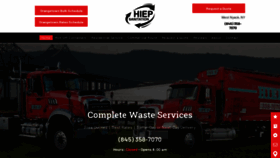 What Hiepsanitation.com website looked like in 2023 (This year)
