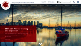What Hematology.org website looked like in 2023 (2 years ago)