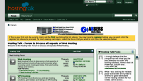 What Hostingtalk.org website looked like in 2011 (13 years ago)