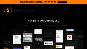 What Hustlersuniversity.club website looked like in 2023 (This year)