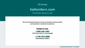 What Hellointern.com website looked like in 2023 (This year)