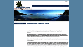 What Hawaiiufc.com website looked like in 2023 (2 years ago)