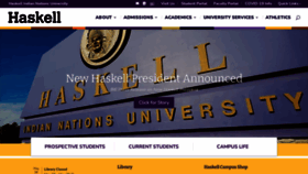What Haskell.edu website looked like in 2023 (This year)