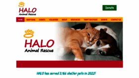 What Halorescue.org website looked like in 2023 (This year)