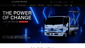 What Hino.com.au website looked like in 2023 (This year)