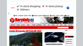 What Horydoly.cz website looked like in 2023 (This year)