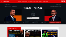 What Hurriyet.com website looked like in 2023 (This year)