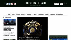What Houstonherald.com website looked like in 2023 (This year)