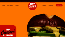 What Hatcreekburgers.com website looked like in 2023 (This year)