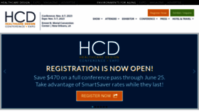 What Hcdexpo.com website looked like in 2023 (This year)