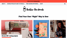 What Heatherhandmade.com website looked like in 2023 (This year)