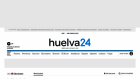 What Huelva24.com website looked like in 2023 (This year)