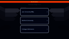 What Hansrajcollege.co.in website looked like in 2023 (This year)