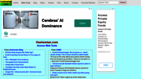 What Hashemian.com website looked like in 2023 (This year)
