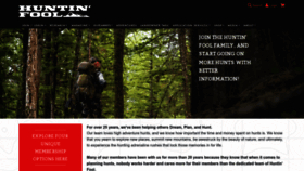 What Huntinfool.com website looked like in 2023 (This year)