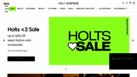 What Holtrenfrew.com website looked like in 2023 (This year)