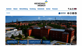 What Hs-ansbach.de website looked like in 2023 (This year)