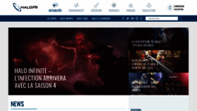 What Halo.fr website looked like in 2023 (This year)