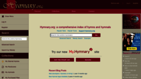 What Hymnary.org website looked like in 2023 (This year)