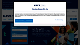 What Hays.com.au website looked like in 2023 (This year)