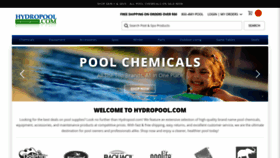 What Hydropool.com website looked like in 2023 (This year)