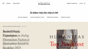 What Humanitas.ro website looked like in 2023 (This year)