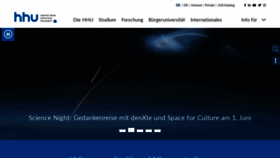 What Hhu.de website looked like in 2023 (This year)