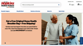 What Hopkinsmedicalproducts.com website looked like in 2023 (This year)