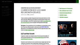 What Hairlosscure2020.com website looked like in 2023 (This year)