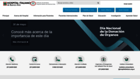 What Hospitalitaliano.org.ar website looked like in 2023 (This year)