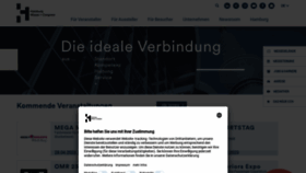 What Hamburg-messe.de website looked like in 2023 (This year)