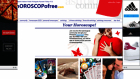What Horoscopofree.com website looked like in 2023 (This year)