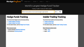 What Hedgefollow.com website looked like in 2023 (This year)