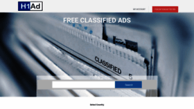 What H1ad.com website looked like in 2023 (This year)