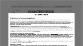 What Harzkurier.de website looked like in 2023 (This year)