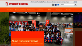 What Honolulufestival.com website looked like in 2023 (This year)