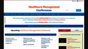 What Healthconferences.org website looked like in 2023 (This year)