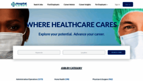 What Hospitalcareers.com website looked like in 2023 (This year)
