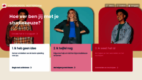 What Hogeschoolrotterdam.nl website looked like in 2023 (This year)