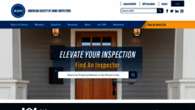 What Homeinspector.org website looked like in 2023 (This year)
