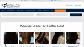 What Hairsellon.com website looked like in 2023 (This year)