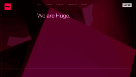 What Hugeinc.com website looked like in 2023 (This year)